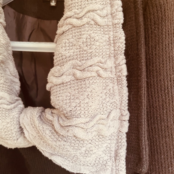 Caroline Morgan Wrap Black One Button Cardigan Jacket Size 12 Gray DoubleCollar - Picture 4 of 11